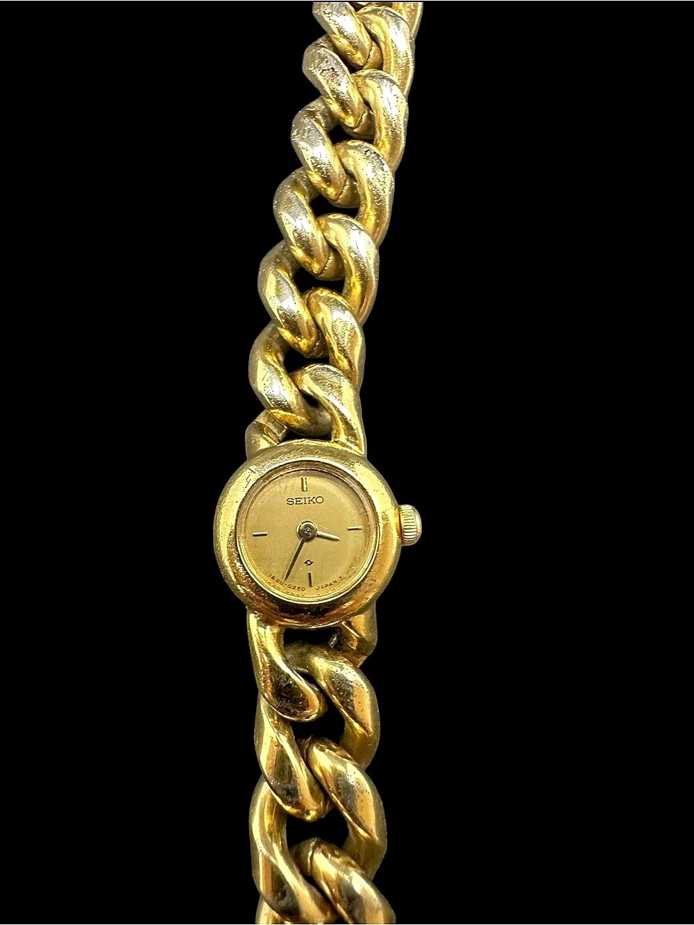 Seiko Gold-Tone Chain Bracelet Watch